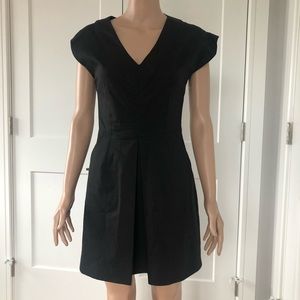 Pippa Black Sleeveless V Neck Mini Dress 0 XS